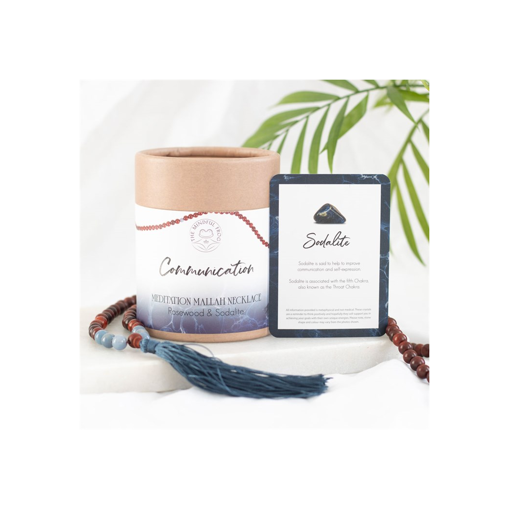 Rosewood and Crystal Mala Beads Gift Set