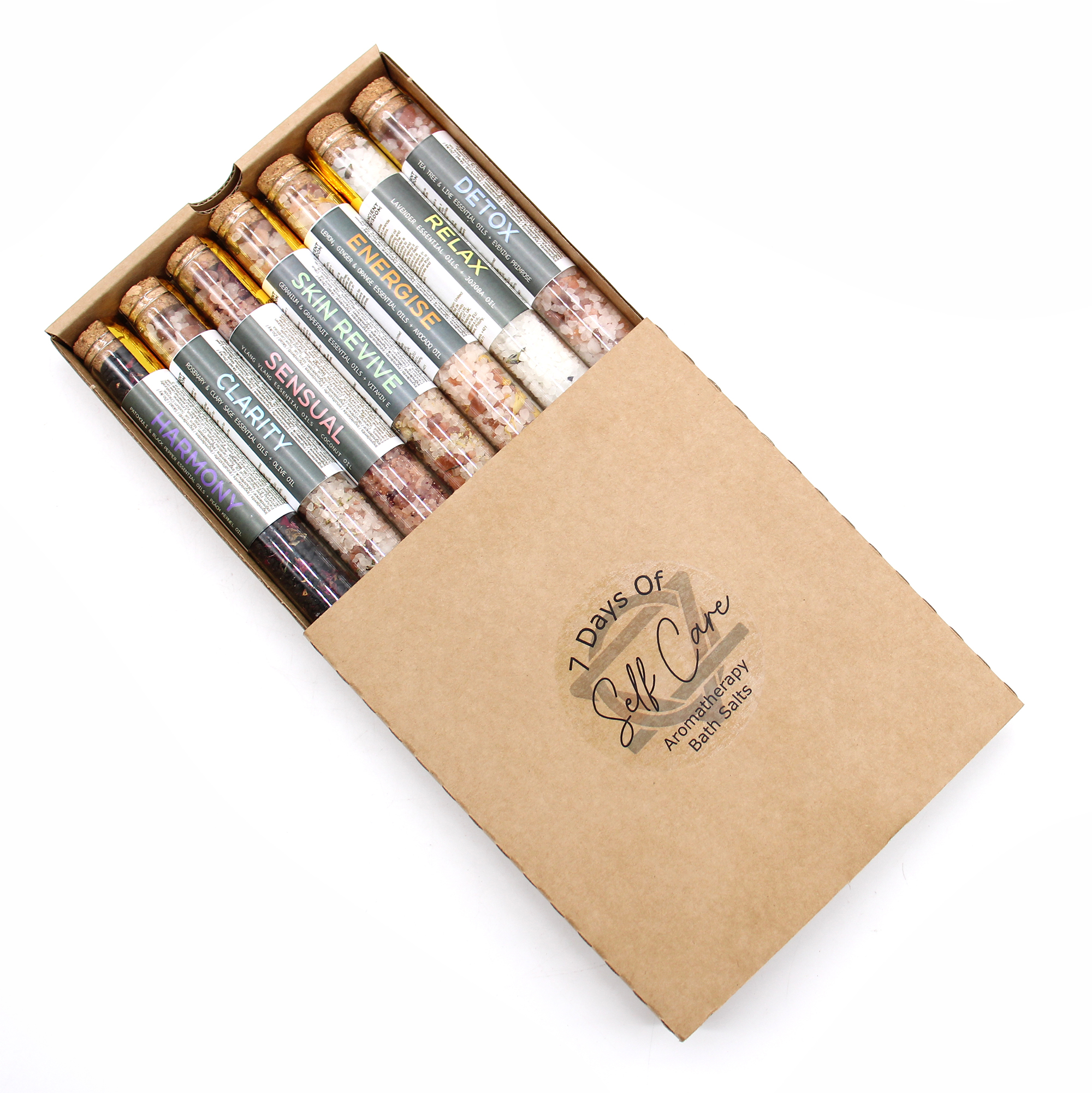 7 x Luxury Bath Salts in Vials (Gift Pack)
